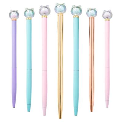 China Wholesale creative Qian leopard metal ballpoint pen business hotel gift signature pen customization of office school ballpoint pens 2021 for sale