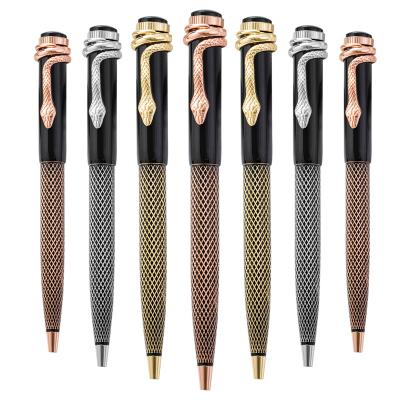 China Wholesale creative Qian leopard metal ballpoint pen business hotel gift signature pen customization of office school ballpoint pens 2021 for sale