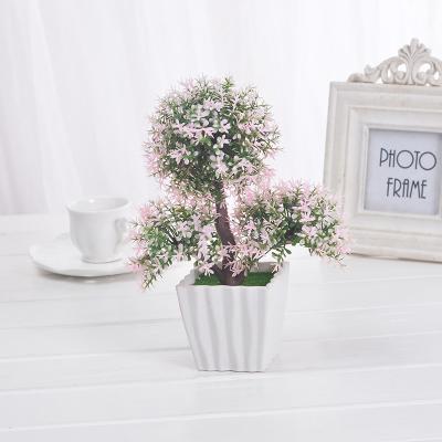 China Home Ministry Plants Decorative Colorful Artificial Potted Flowerpot Artificial Tree And Flower for sale