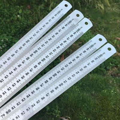 China School Student Customized Logo Measuring Tool Metal Stainless Steel Straight Ruler for sale