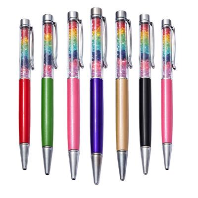 China office & Wholesale Gifts Crystal Pen School Pen Creative Glitter Colorful Enrollment Stationery Supplies Rainbow Ballpoint Pens Top Rhinestone for sale