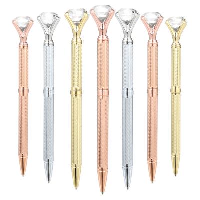 China office & School Pen Promotional Big Diamond Crystal Pen Crystal Diamond Ballpoint Pen With Customized Logo for sale