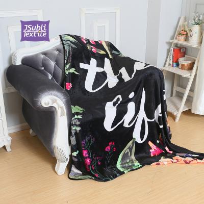 China Wholesale Custom Jsubli Textile 1.5*2m Sublimation Jacquard Blankets Print Photo Throw Blanket for sale