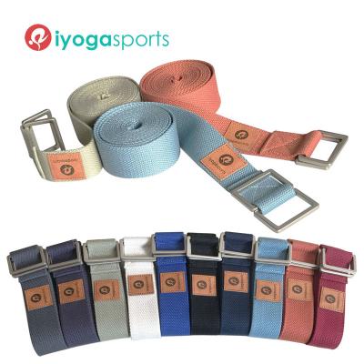 China Luxury Wholesale 8ft Rectangular Buckle Yoga Strap Belt Iyogasports for sale