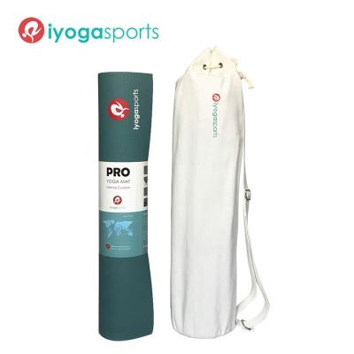 China For Custom Canvas Yoga Mat Simple Yoga Mat Bag White Logo Promotion Gift Bag White Diameter 16cm x 75cm for sale