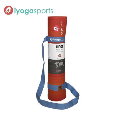 China iyogasports Logo Strap Cotton Yoga Mat Natural 100% Organic Support Custom Carrying Package High Quality for sale