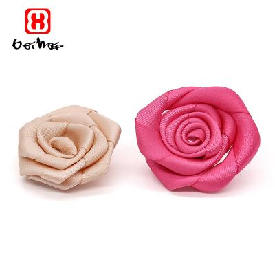 China Hot Selling 100% Single Face Polyester High Tenacity Ribbons Roll For Hand Make Rose Flower Ribbon Supplier for sale