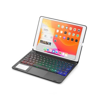 China High Quality 7 Colors Backlit BT Multi-touch Trackpad Wireless Keyboard For iPad Pro 10.5 10.2 for sale