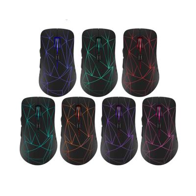 China Mini High Quality Silent 6 Buttons 2.4GHz Backlight Rechargeable Wireless BT 4.0 Gaming Mouse for Office and Game for sale