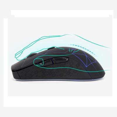 China Mini Factory Wholesale 7 Colors Breathing Silent Mute Mini Rechargeable Wireless Mouse Mice With Light for sale