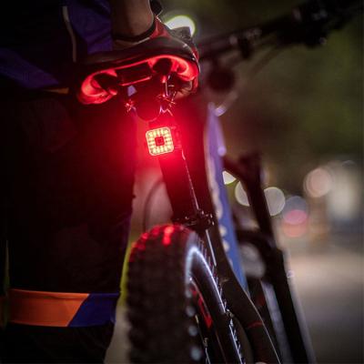 China Al-alloy Ipx4 Rear Lights Waterproof Intelligent Rechargeable Bicycle Accessories 350mAh Lightweight for sale