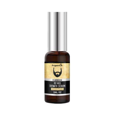 China New Private Label Beard Growth Activator Organic Argan Oil Vitamin E Deep Cleansing Serum 30ml Add Smooth Shine for sale