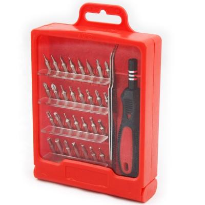 China Repair Used OEM factory supply Mini tools Phone repair 32 in 1 precision screwdriver bits set for computer for sale