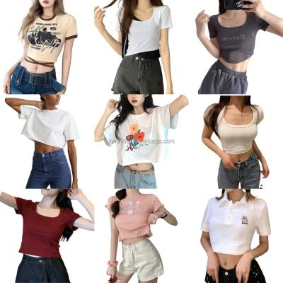 China Anti-Wrinkle Fashion Casual Women's Summer Cotton Short Sleeve T-Shirt Factory Wholesale For Sale for sale