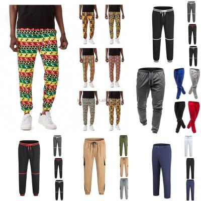 China Viable Men's Oversized Pants 2022 Streetwear Elastic Sweatpants Men Waist Joggers New Cargo Pants Men Casual Solid Drawstring Trousers for sale