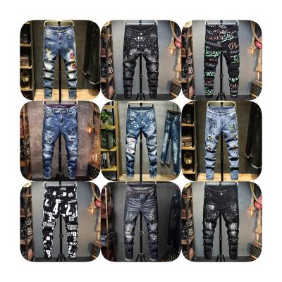 China High quality men's stretch jeans spot regular factory wholesale discount price QUICK DRY for sale