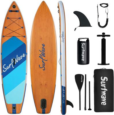 China Water Sport Activity OEM Wooden New Factory Custom High End Inflatable Boards Surfer Stand Up Paddle Board for sale