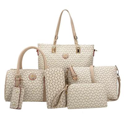 China New Fashion Ladies Handbag Set Handbags Set For Lady Bags 6pcs Women Handbags Set With Wholesale Price for sale