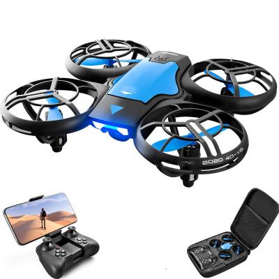 China With Camera V8 New Mini Drone 4K 1080P HD Camera WiFi Fpv Air Pressure Size Hold Foldable RC Quadcopter Drone Toy Gift for sale