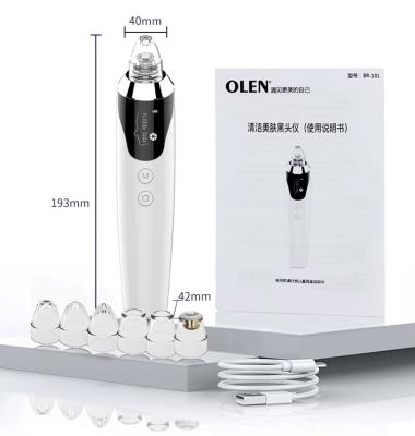 China Beauty Salon Home Use Easy Operation Curved Deep Pore Nose Blackhead Vacuum Kit for sale