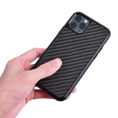 China Anti-drop carbon fiber phone case with camera pad and lanyard for sale