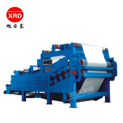 China Paper pulp pulp making to strengthen type dewatering machine double-belt thickening filter press production line for sale