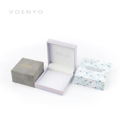 China Plastic Outdoor Custom Wrapping Luxury Jewelry Packaging Good Quality Logo Velvet Jewelry Display Holder Boxes for sale