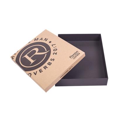 China Handmade Customized Flat Design Garment Cardboard Kraft Paper Packaging Boxes Apparel for sale