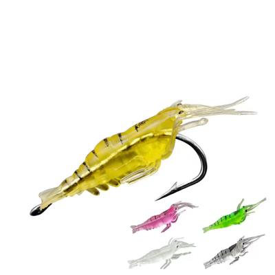 China Customization 4.5cm 1.5g Fishing Soft Lure Prawn Prawn Bait With Hook Shrimp Tackle Lure GJ-1008 for sale