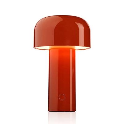 China Modern Italian Portable Wireless Touch Mushroom Table Lamp USB Desk Lamp Bedroom Decoration Rechargeable Desk Night L for sale