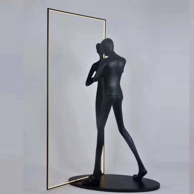 China European hall sales service exhibition club hotel villa floor lamp sculpture art humanoid designer room decoration model ornaments for sale