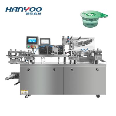 China HANYOO High Efficiency Easy Operation DPP-120Y Blister Packing Machine For Liquid Red Worm Olive Oil Honey for sale