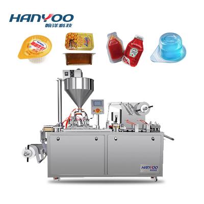 China HANYOO High Efficiency Packing Machine For DPP-120Y Liquid Automatic Custom Packing Machine For Hotel Jam Olive Oil Cup for sale