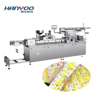 China High Speed ​​High Yield HANYOO DPP-270E PVC Flat Type Jelly Beans Hard Candy Blister Packing Machine Alu For Chocolate/Butter/Jam/Honey/Pasta for sale