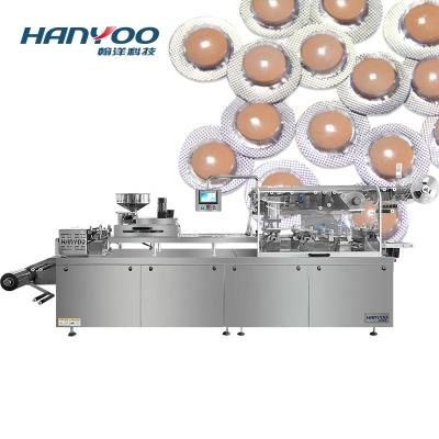 China High Efficiency HANYOO DPP-360A Tablets Pill Capsule Blister Packer Chewable Chocolate Paper Hard Candy Blister Packing Machine Aluminum PVC for sale