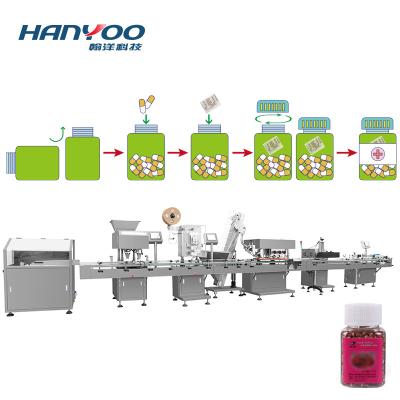 China Tablet Capsule Pill HANYOO DSL-L Best Quality Softgel Capsules Soft Vitamins Tablet Automatic Electronic Milk Tablets Counting And Bottling Packing Line for sale