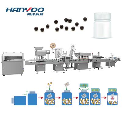 China Bowling Pills Tablet Capsule Pill Capsule HANYOO Electronic Count Line Calcium Counter Tablets Softgel Capsules Vitamin Counting Packing Machine for sale