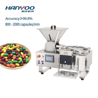 China HANYOO Jelly Drops Tablets Capsule Rainbow Capsule Pill Soft Economy Semi-automatic Candy Counting Machine Steel Balls Counting Machine for sale