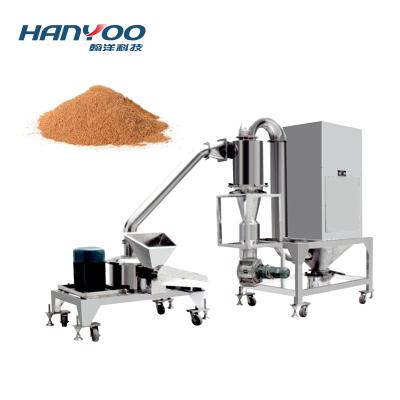 China Medicine Processing HANYOO Stainless Steel WFJ Micro Food Grain Pharmaceutical Wheat Grinder Powder Grinder Cruher Machine for sale