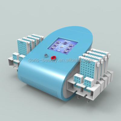 China Skin Tightening Doris Aesthetics Japanese Mitsubishi 528 Diodes 4D Lipolaser Fast Slimming Machine With 12 Pcs Pads for sale