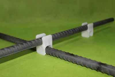 China Construction Concrete Plastic Rebar Supports , Insulation Plastic Rebar Clips for sale