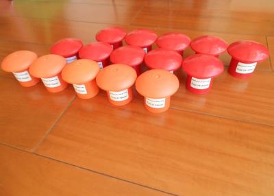 China Construction 8 - 32mm Plastic Mushroom Rebar Cap For Protecing Worker for sale