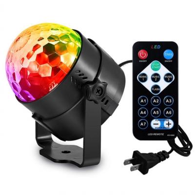 China LANDSCAPE LED Small Voice Remote Control Automatic Crystal Magic Ball LED Stage Control Small KTV Colorful Light 3W Lamp for sale