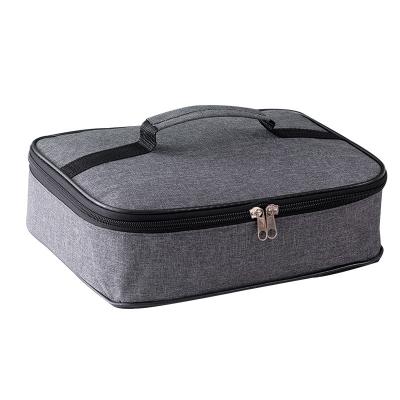 China Cooler Bags Heat Insulation Cloth Thermal Insulation Messenger Lunch Portable Zipper Waterproof Hot Cation Picnic Gray Cooler Bags for sale