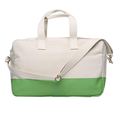 China Color Matching Plain Block Canvas Weekender Fitness Sports Leisure Travel Bag Fashion OEM Customized for sale