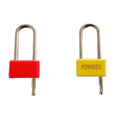 China Anti - Corrosion Metal Security Padlock Seal With ISO Certificate For Implement Car Trailer for sale