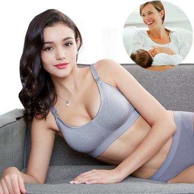 China Sexy Lace Open Narrow Type Antibacterial Nursing Maternity Nursing Bras Lace Up Pregnant Women Underwear Nursing Bra for sale