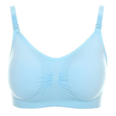 China High Quality Custom Made Women Antibacterial Breastfeeding Clothes Breathable Wireless Maternity Nursing Bras for sale