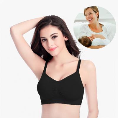 China Pregnancy Antibacterial Nursing Bra Plus Size Seamless Wireless Postpartum Maternity Bra For Pregnant Women Front Open Nursing Bra for sale