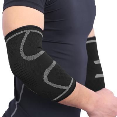 China Comfortable Breathe Free Compression Breathable Sports Elbow Brace Compression Support Sleeve For Fitness Protection for sale